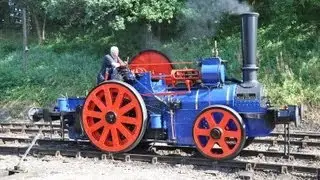 Aveling & Porter 'The Blue Circle' No.9449 (2-2-0) at The Battlefield Line Railway (15-Sep-2012)