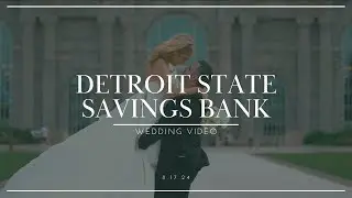 Detroit State Savings Bank Wedding // Ashley & Dean