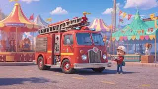 🚒🍂 The Fire Truck at the Fall Fair! | Fun Kids Song 🎶🎡