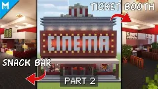 Обучающее видео Minecraft | Как построить кинотеатр (внутри) &mdash; Часть 2