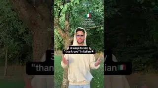 Thank you in Italian 🇮🇹