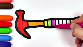 ( Carpenter )   Carpenter's Tools Drawing  and  Coloring  / Akn Kids House