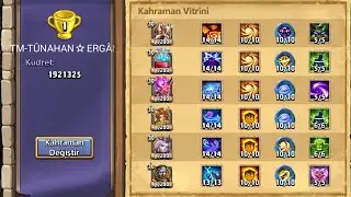 All Heroes Castle Clash Kale Savaşı Colossus Grief Harpist
