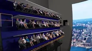 Flying Theatre attraction from Dynamic Attractions