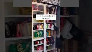 Ikea Bookcase: DIY Shoe & Purse Storage! 👠👜 #Shorts #ikeahacks #organization