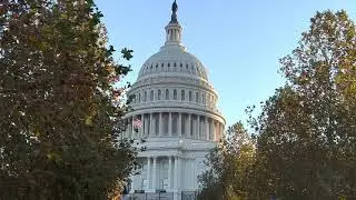 US Capitol during sunrise | walk from Capitol Reflecting Pool | passing by Ulysses S Grant Memorial.