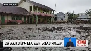 Usai Banjir, Lumpur Tebal Masih Tersisa di Pidie Jaya