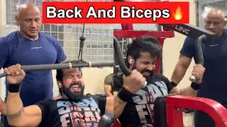 Back And Biceps Workout|| Full Too Motivation With Guru Ji🙏🏼