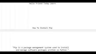 how to install pip on windows