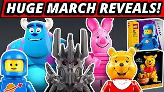 LEGO NEWS! HUGE March Reveals! Winnie the Pooh! Monsters Inc! Sauron! Classic Space!