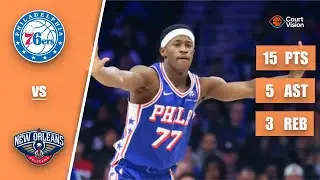 VJ Edgecombe - 15 Points, 5 Assists, 3 Rebounds vs Pelicans - 2025-26 Regular Season