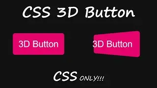 CSS 3D Button | CSS Button Animation