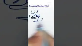 Saiful Signature #Saiful name signature #Saiful name signature making style#shorts #calligraphy