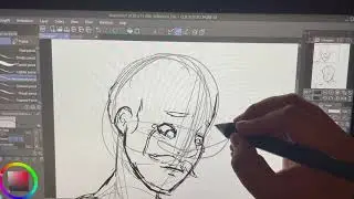 draw with me, drawing a scene from dndads (no music, no talking)