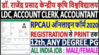 RPCAU LDC/Accountant Online Form 2020 Kaise Bhare | How to Fill RPCAU Account Clerk Online form 2020