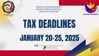 TAX DEADLINES - JANUARY 20-25, 2025 📣