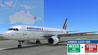 Singapore to Brisbane International Flight | Airbus A320 | RFS Real Flight Simulator Pro