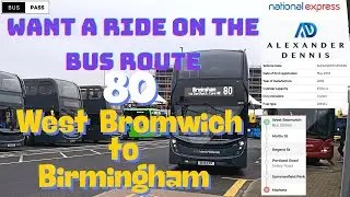Inside the Heart of Birmingham! Riding Route 80 from West Bromwich with Real Street Views & Stories