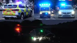 Kent Police and KSS Air Ambulance attend a serious incident in Folkestone.