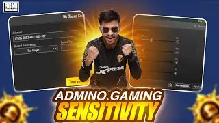 ADMINO GAMING OFFICIAL SENSITIVITY 😈🔥 | ZERO RECOIL BGMI SETTINGS