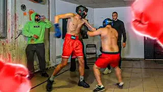 JP GETS KO BY 3 HAIR'S BOXING FIGHT🥊😨COUDOUX VS 3 HAIR'S HEAD TO HEAD😂jeanpormanove