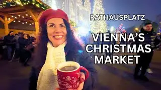 Rathausplatz Christmas Market 🎄 | Vienna’s Holiday Magic 🇦🇹 #christmas #travel #europe