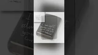 Best-seller: Black Ice Zippo Lighter &ndash; Personalised Engraved Keepsake Gift with Custom Photo