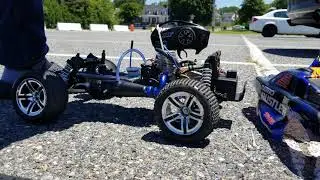 Rustler try out the  30% nitro fuel part 1.....