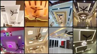 Living Room False Ceiling Design With Two Fan | POP False Ceiling Design For Hall