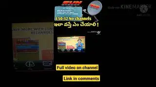 How to solve sundirect No channel problem|E50-32 |signal problem|sundirect factory default | reset |
