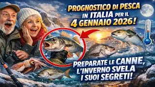 PROGNOSTICO DI PESCA in Italia per il 4 gennaio 2026: Preparate le canne, linverno svela i suoi seg