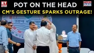 Bihar News: CM Nitish Places Plant Pot on Man&rsquo;s Head, Unusual Act Goes Viral, Watch The Video!