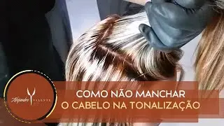 Como não manchar o cabelo na tonalização?