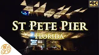 St Pete Pier At Night Tour St Petersburg, Florida 4k