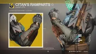 Destiny 2 Citan's Ramparts Exotic