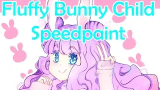 Fluffy Bunny Child [Paint Tool Sai] Speedpaint