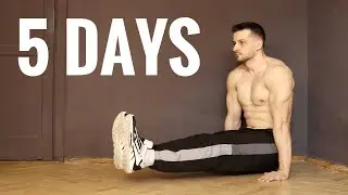 Learn L-Sit in 5 DAYS | Full Tutorial + Core & Stretching
