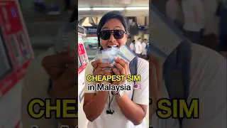 BEST and Cheapest Tourist SIM Card in Malaysia 🇲🇾 Only 10 Ringgit? 😱#shorts #viral #travelshorts