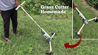 How To Make Grass Cutter || Homemade Grass Cutting Machine || Angle Grinder