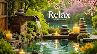 Relaxing Music Relieves Stress, Anxiety and Depression 🌿 Soothing Piano + Bamboo Water Fountain
