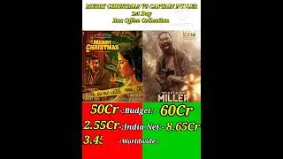 Captain Miller opening day worldwide collection|| Merry Christmas vs captain Miller box office