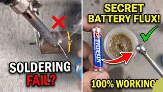 Make Soldering Paste Flux from Old AAA Battery 😱 | Easy Electronics Hack