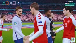 eFootball PES 2021 - England vs Denmark - UEFA EURO 2020 Gameplay