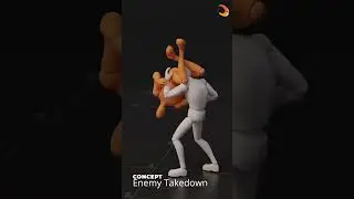When Stealth Fails - Takedown Mode ON 👊🎮#Shorts #StealthFail #TakedownTime  #animations #Cascadeur