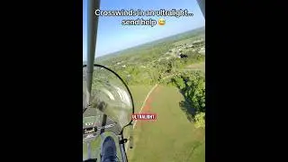 Crosswinds in an ultralight&hellip; send help 😅 #aviation #fly #flying