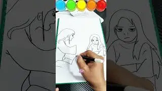 AKIBAT PERGI LIBURAN DIAM-DIAM! - MENGGAMBAR DAN MEWARNAI DENGAN PASIR WARNA SAMBIL BERCERITA