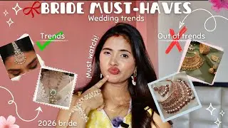 Indian Wedding Jwellery Trends 2025-26| What Brides /Bridesmaids Are Wearing Now #bride #jwellery 