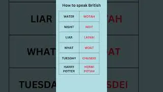 How to speak British || British Accent