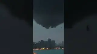 Tornado forming over new york city CAUGHT ON CAMERA