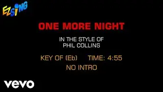 Phil Collins - One More Night (Karaoke EZ Sing)